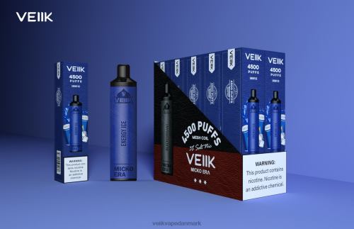 VEIIK Micko Era 4500 pust engangs 30 mg energi is 2LL8F7 VEIIK E Liquid