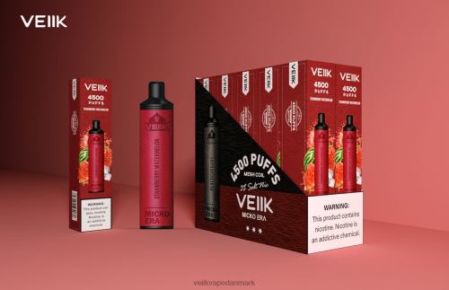 VEIIK Micko Era 4500 pust engangs 30 mg jordbær vandmelon 2LL8F1 VEIIK Vape Danmark