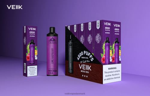 VEIIK Micko Era 4500 pust engangs 30 mg lime hindbær 2LL8F10 VEIIK 7000