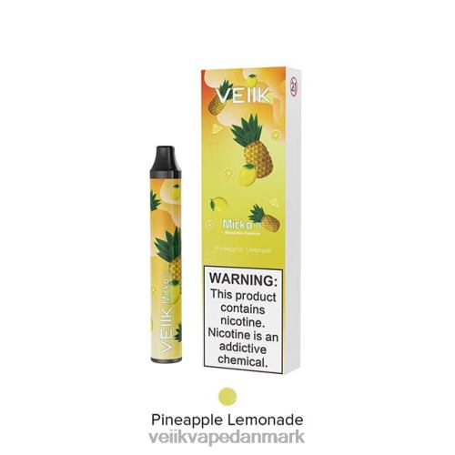 VEIIK Micko Pie engangs vape 600 pust ananas limonade 2LL8F27 VEIIK E Liquid