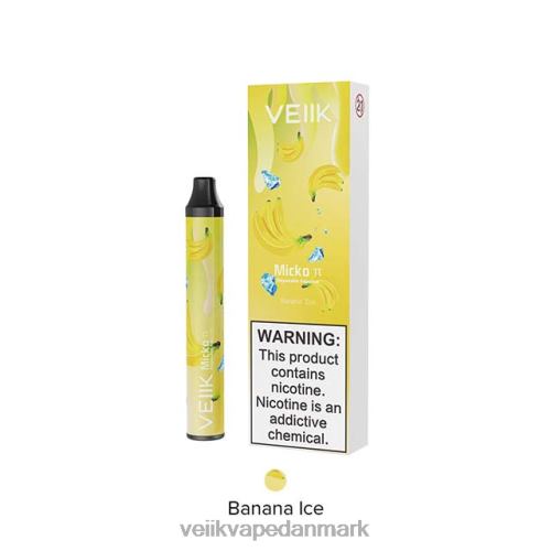 VEIIK Micko Pie engangs vape 600 pust bananis 2LL8F25 VEIIK Micko Danmark