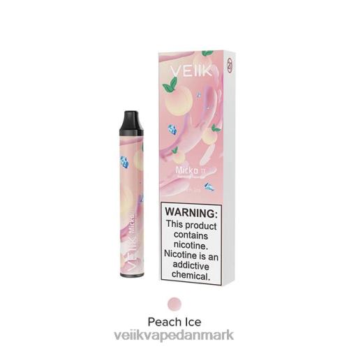 VEIIK Micko Pie engangs vape 600 pust fersken is 2LL8F20 VEIIK 7000