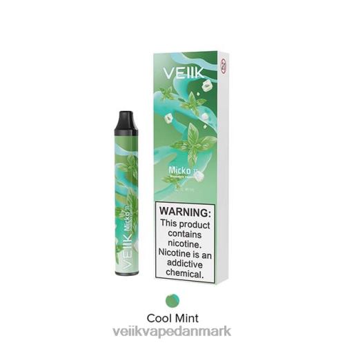 VEIIK Micko Pie engangs vape 600 pust kølig mynte 2LL8F22 VEIIK Vape Copenhagen