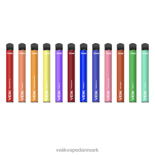 VEIIK Ticko engangs vape 1200 pust flere smagsvarianter 2LL8F31 VEIIK Vape Danmark