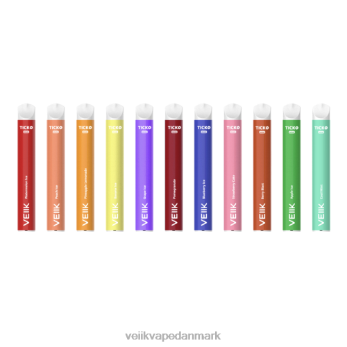VEIIK Ticko engangs vape 800 pust flere smagsvarianter 2LL8F30 VEIIK 7000
